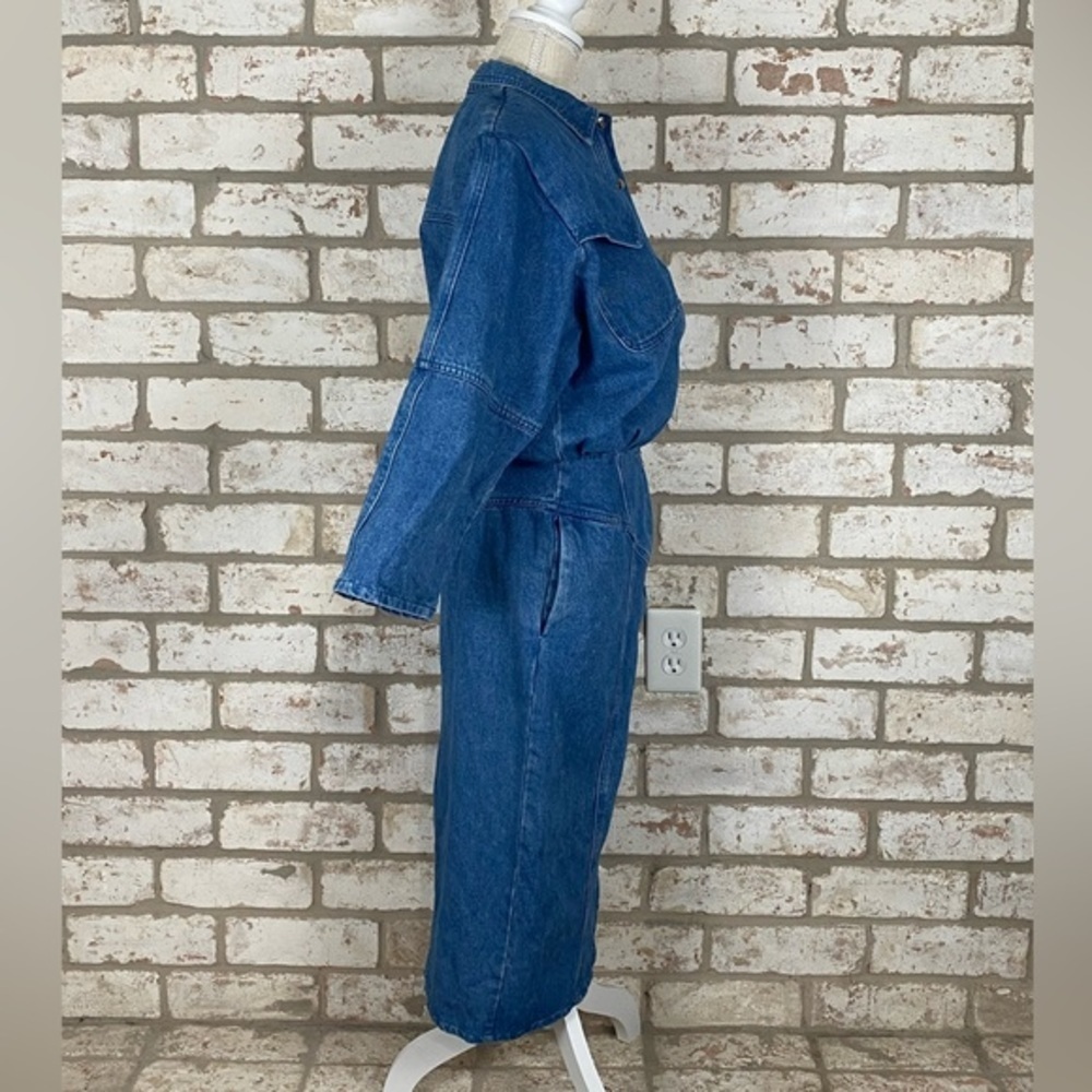 Vintage 80s in.tice.ment Denim Dress - Picture 4 of 8